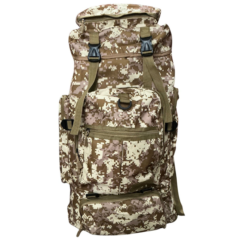Mochila Saco Soporte metalico 75 lts Impermeable Camping 7 compatimientos SN208