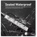 Barra LED 4 pasos USB-C Impermeable Indicador Batería Azul 25-100% TC3038