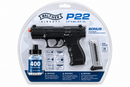 Pistola de Resorte Air Soft WALTHER P22 (Negra) 260 fps Kit 400 balines + Cargador UX001
