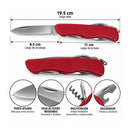 Navaja Compacta Multiherramienta DESCORCHADOR , DESTAPADOR ETC 19.5 cm W329A