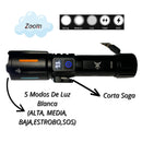 Linterna Recargable, PILA 21700 (ALTA DURACIÓN), 5 MODOS lUZ, USB C WL26