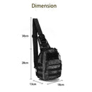Mochila Pecho/Espalda 6.55 lts Tipo "Sling" Militar Multi Bolsillos EDC XB187