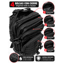 Mochila 34L Impermeable Sistema Molle Respaldo + Tirantes Acolchados 4 Compartimentos YB19