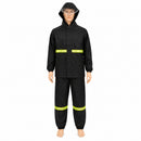TRAJE COMPLETO: Chamarra + Pantalon Impermeable  Lluvia 2 Piezas  Reflejantes Visor Transparente YUJ042