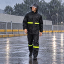 TRAJE COMPLETO: Chamarra + Pantalon Impermeable  Lluvia 2 Piezas  Reflejantes Visor Transparente YUJ042