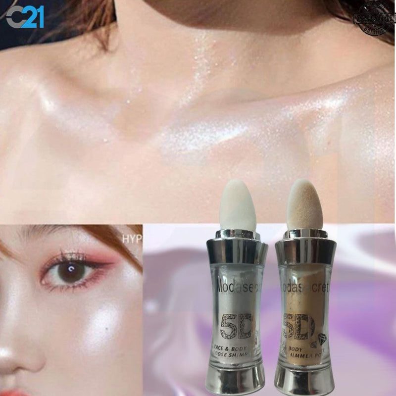 Brillo e iluminador para rostro y cuerpo 12 piezas YY671