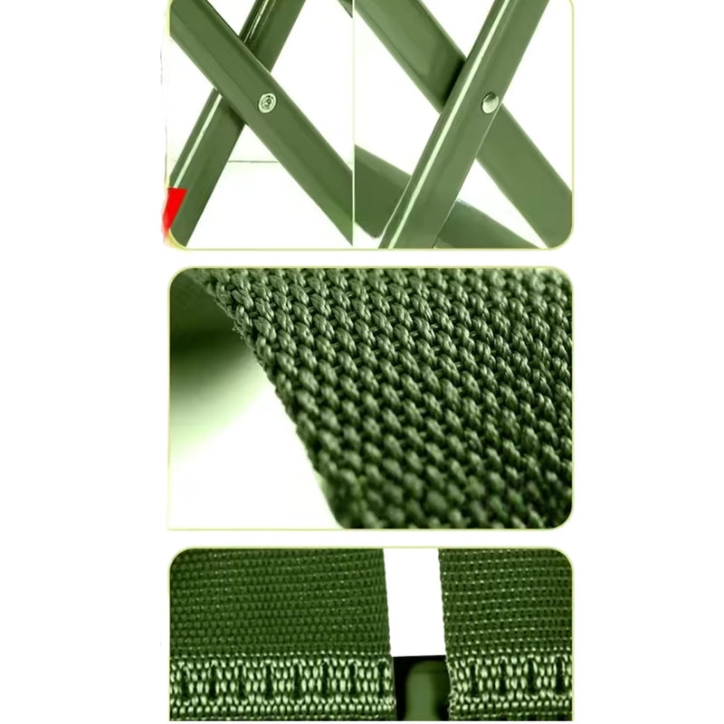 Banquito Plegable Militar Verde – Compacto y Resistente ZDY021