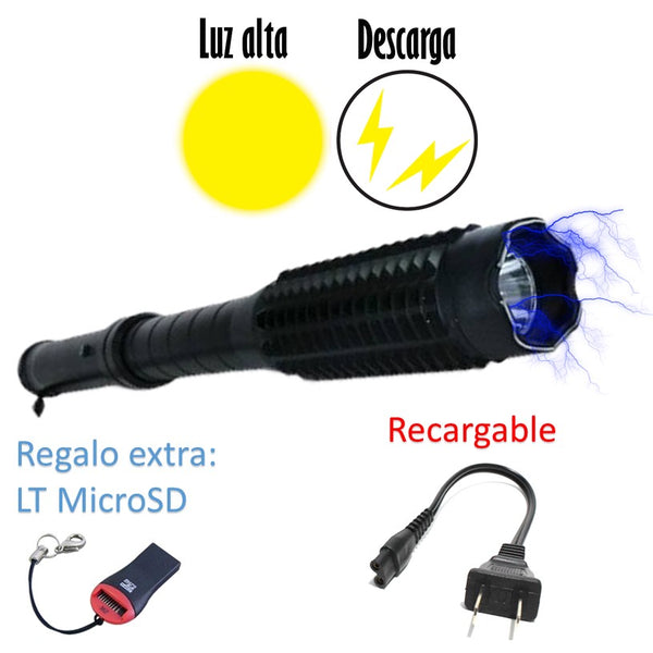 Shocker zap arma Descarga eléctrica + linterna LED S39 TW-1803 tazer taser  recargable