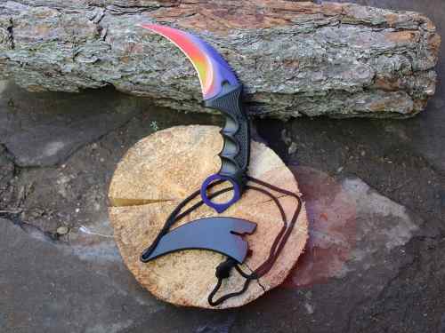 Cuchillo Tipo Karambit De COLORES Survivor Caceria W2-3D