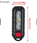 Luz led para bici efecto patrulla recargable   DT475