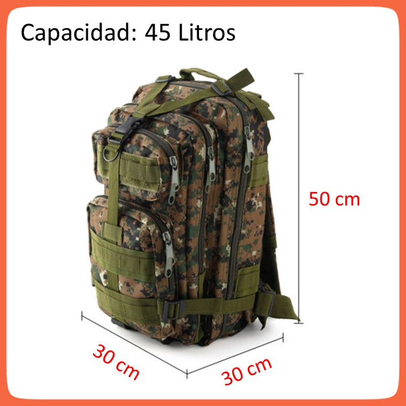 Mochila Táctica Militar Asalto 45 Litros Calidad Original Gjp Wz3p