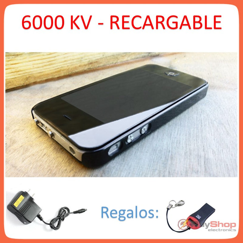 Taser iPhone Stun Gun Recargable Paralizador Lámpara 148JY