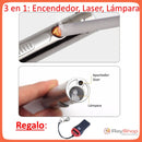 3 En 1 Encendedor Electronico + Laser + Lámpara DT147