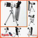 Telescopio Lente Zoom 12x Celular Con Clip + Monocular 12x18