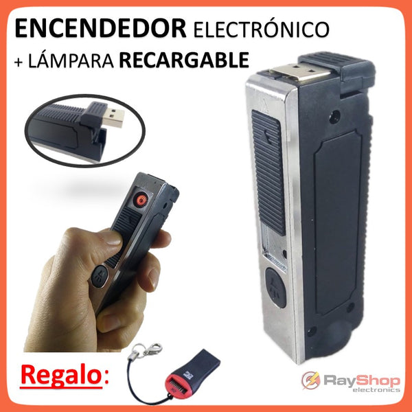Encendedor Electrónico + Lámpara Recargable Usb Regalo Cd141