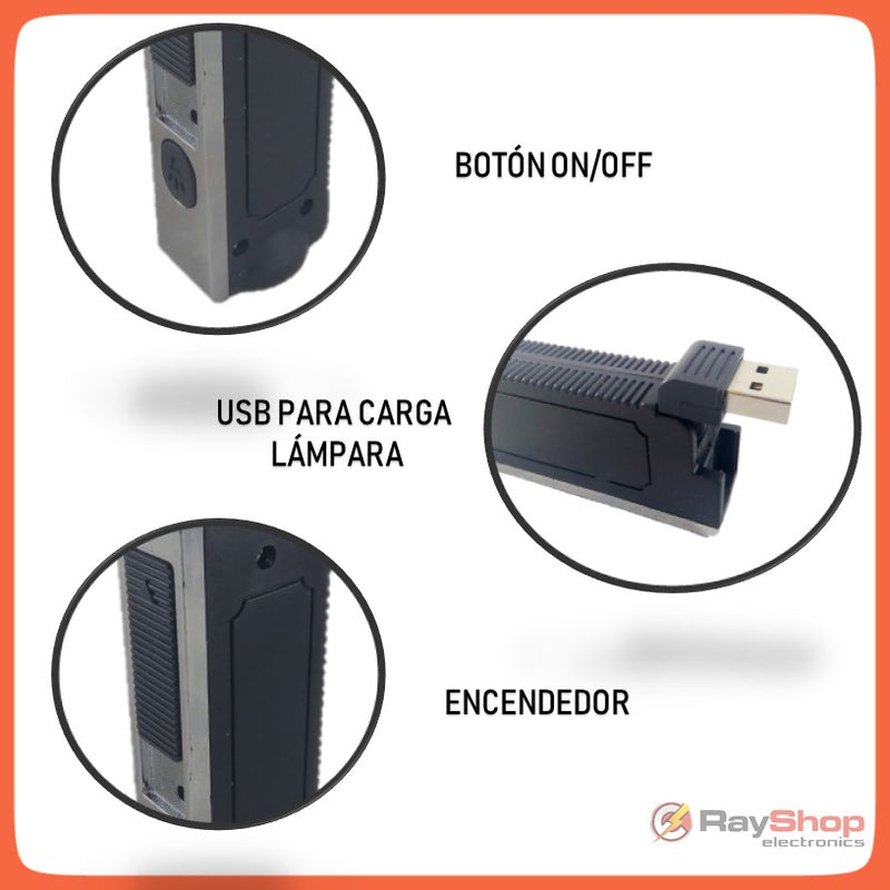 Encendedor Electrónico + Lámpara Recargable Usb Regalo Cd141