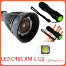 Mini Lámpara Táctica 3000 Lms Cree Led U2, Recargable Dt28