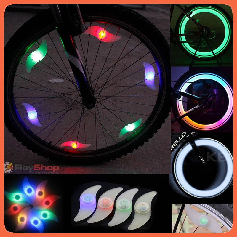 Luz Led Seguridad Multicolor Rayos Llantas Bicicleta Dt601