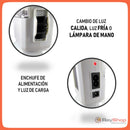 Lámpara Emergencia Solar 1500 lms Luz Led Fría Cálida Recargable Dt666