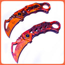 Navaja Táctica Karambit Cuchillo Acero Inoxidable 101-7