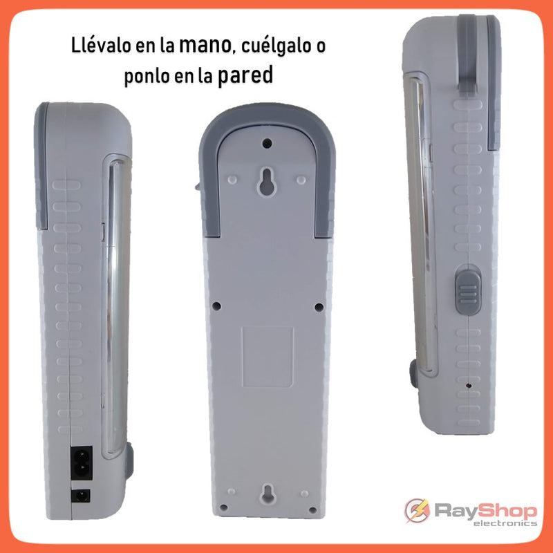 Lámpara Emergencia Regulador Asa Recargable 3000 Lms T7637