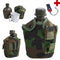 Cantinplora 1 L + Cazo + Ganchos Cinturón + Funda Táctica Militar Agua Senderismo Anfora Sh005