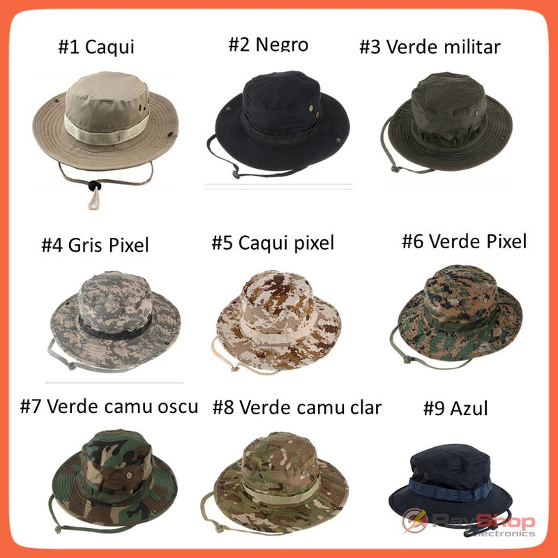 Sombrero Boonie Militar Táctico Ajustable Calidad Original X207 WZYBM