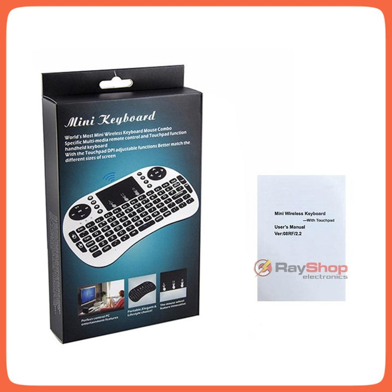 Mini Teclado Usb Inalámbrico Touchpad Xbox Ps3 Smart Tv Fs01