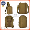 Mochila Maletin Pechera Táctica Militar Viaje IPad 6 Litros Calidad Original GJP Wz903