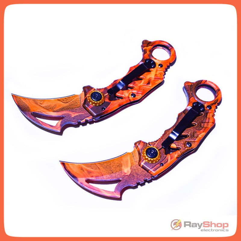 Navaja Táctica Karambit Cuchillo Acero Inoxidable 101-7