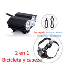 Lámpara Bicicleta 5000 Lms Vs Agua 2 T6 Cree Led Regalo Dt13