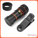 Telescopio Lente Zoom 12x Celular Con Clip + Monocular 12x18