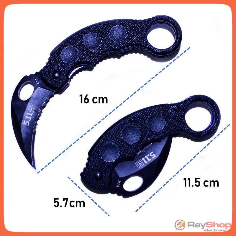 Cuchillo de seguridad retráctil - Azul - Hoja de acero inoxidable