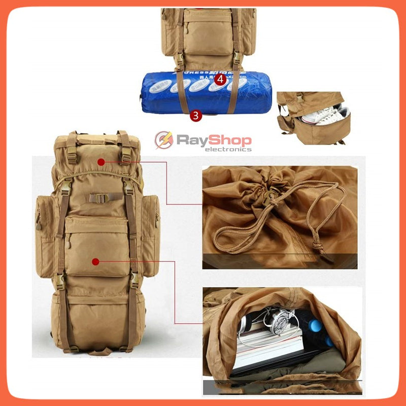 Mochila Táctica Militar 65 Lts Gotcha Casería Campismo Calidad GJP Wz65L