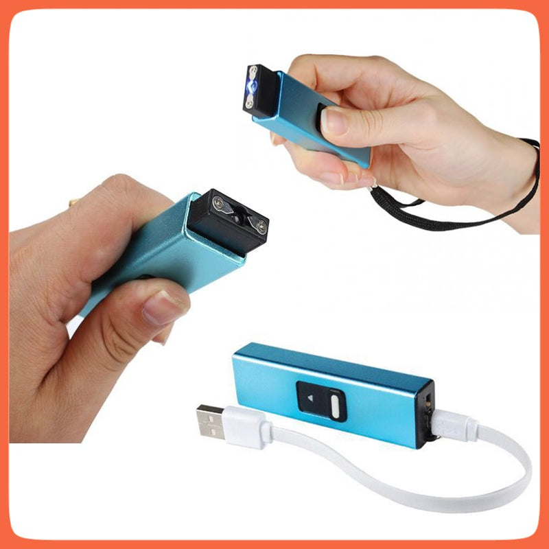 Lámpara Stun Gun Paralizador Mini Usb Llavero Bolsillo tw-1502