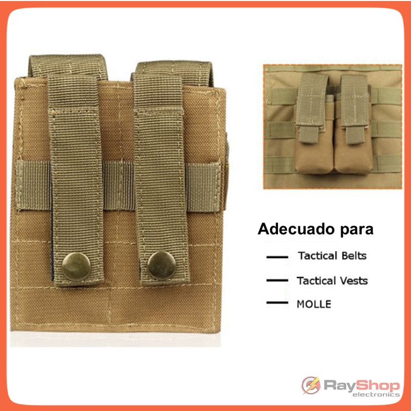 Porta cargador doble Glock cartuchos sistema Molle Cinturón 600D YB1404