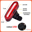 Luz Trasera 3 Colores Vs Agua Usb Bicicleta Lámpara T096