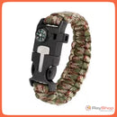 Pulsera Paracord Supervivencia Camping Fuego Navaja Sl260