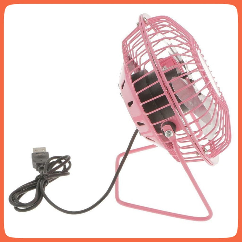 Mini Ventilador Aspa Metal Usb Pc Laptop Escritorio Fs65