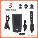 Lámpara Solar Luz Delantera Bici Claxon 5 Tonos 140 Db T316