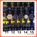 Reloj Militar Supervivencia Cuerda Paracord Brújula Silbato F582