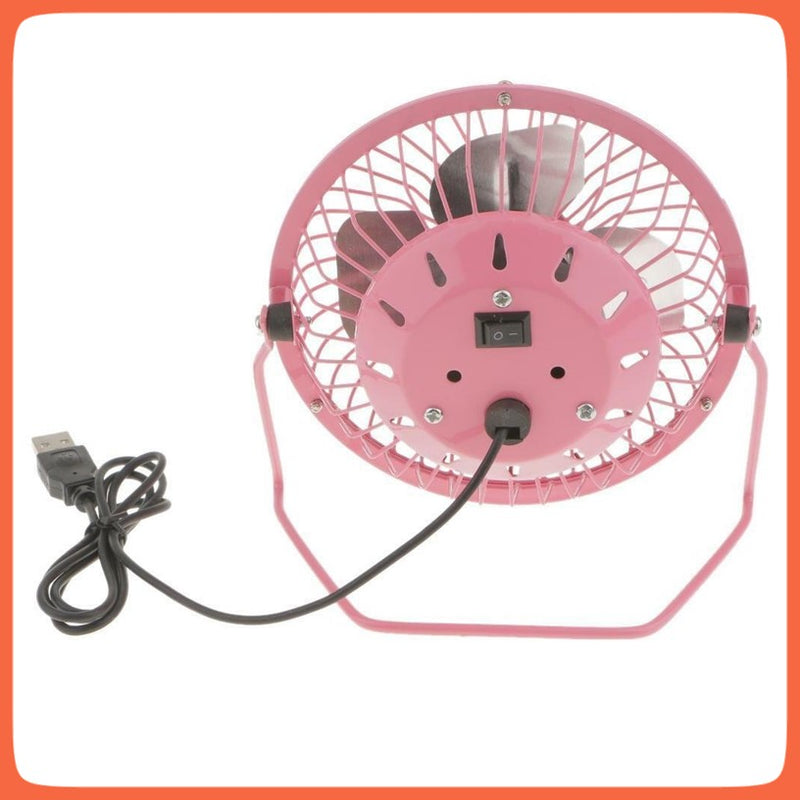 Mini Ventilador Aspa Metal Usb Pc Laptop Escritorio Fs65