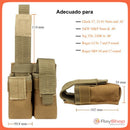 Porta cargador doble Glock cartuchos sistema Molle Cinturón 600D YB1404