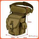 Mochila Militar Muslera Piernera Táctica Nylon D600 2.5 Litros GJP Wz614