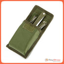 Cubiertos plegable con funda, cuchara, tenedor, cuchillo pj275