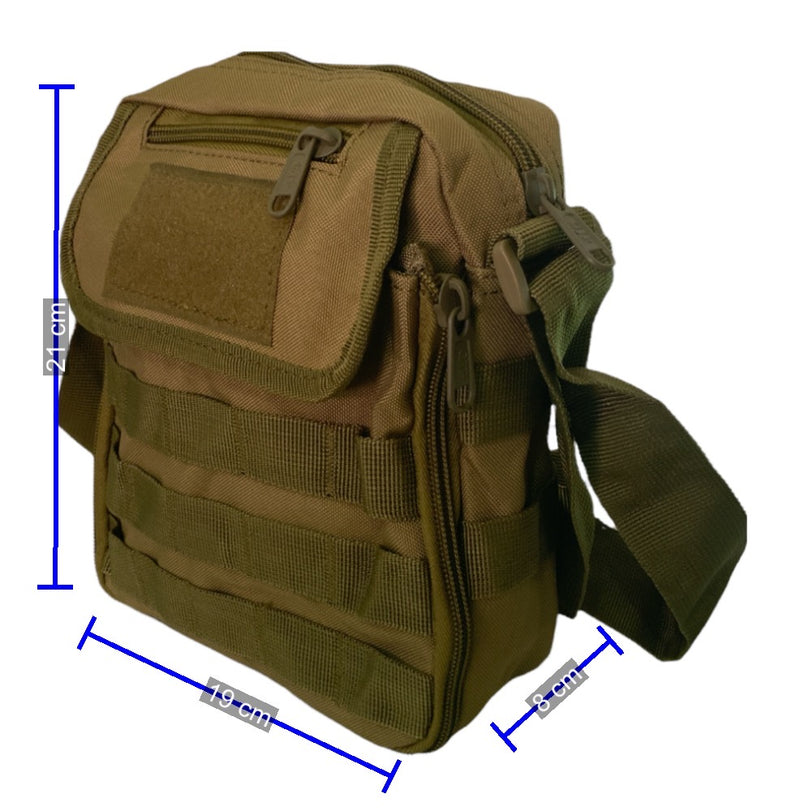 Mochila cruzada pequeña sistema molle varios compartimentos GJ020