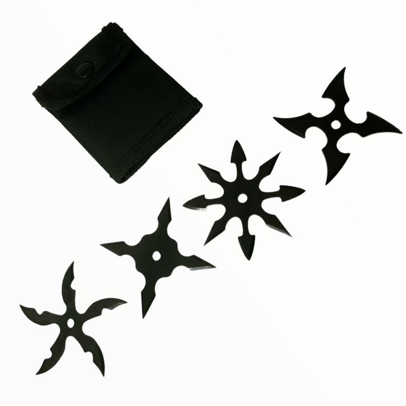 Kit de estrellas ninja para lanzamiento con funda JF196-4