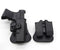 Funda para glock 17,18,19,22,26,31vcon porta cargador doble PJ481