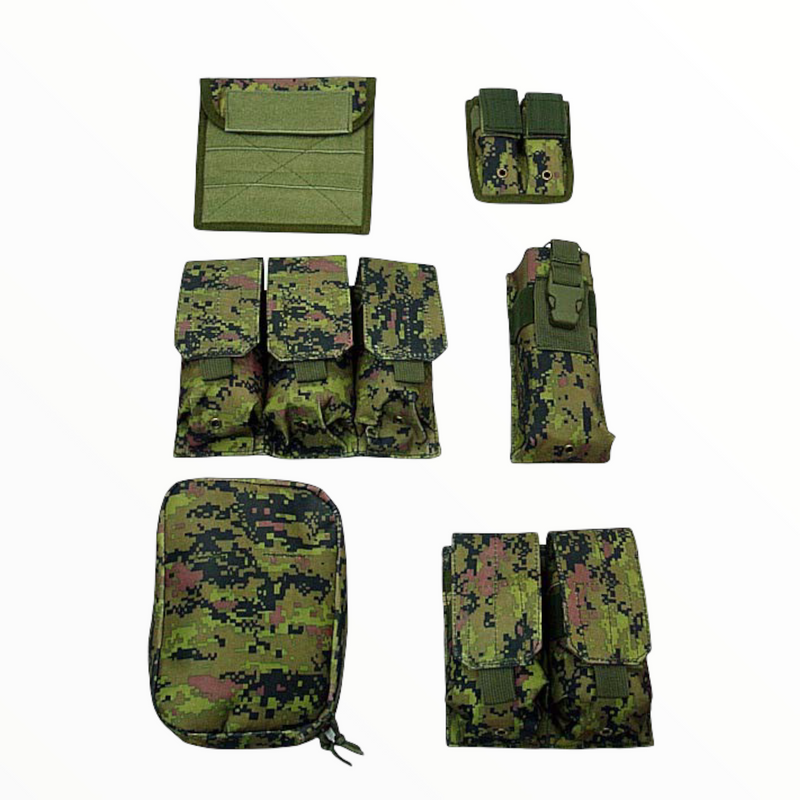 Chaleco tactico sistema molle bolsos desmontables pj034