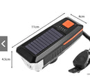 luz para bicicleta carga solar claxon T17